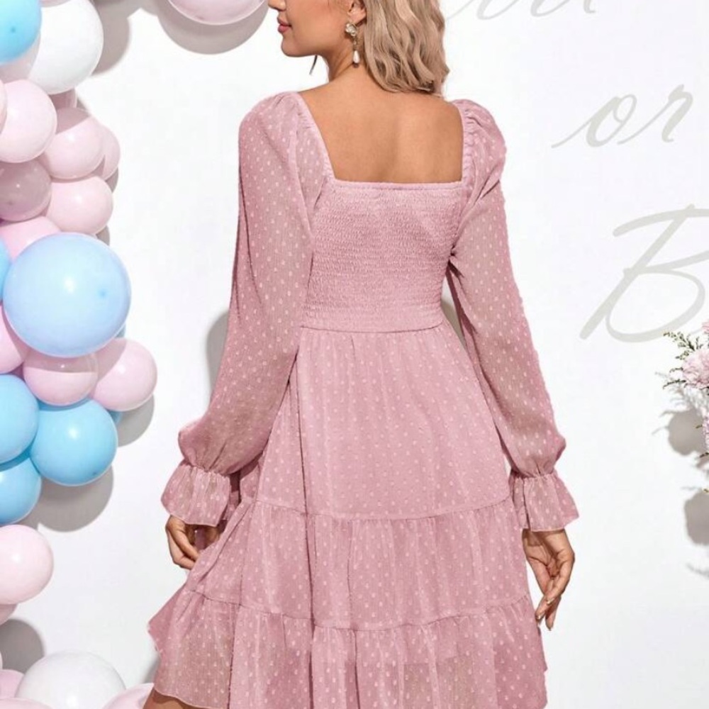 Elegant Pink Maternity Dress - perfect for baby shower/sprinkle - Picture 2 of 3